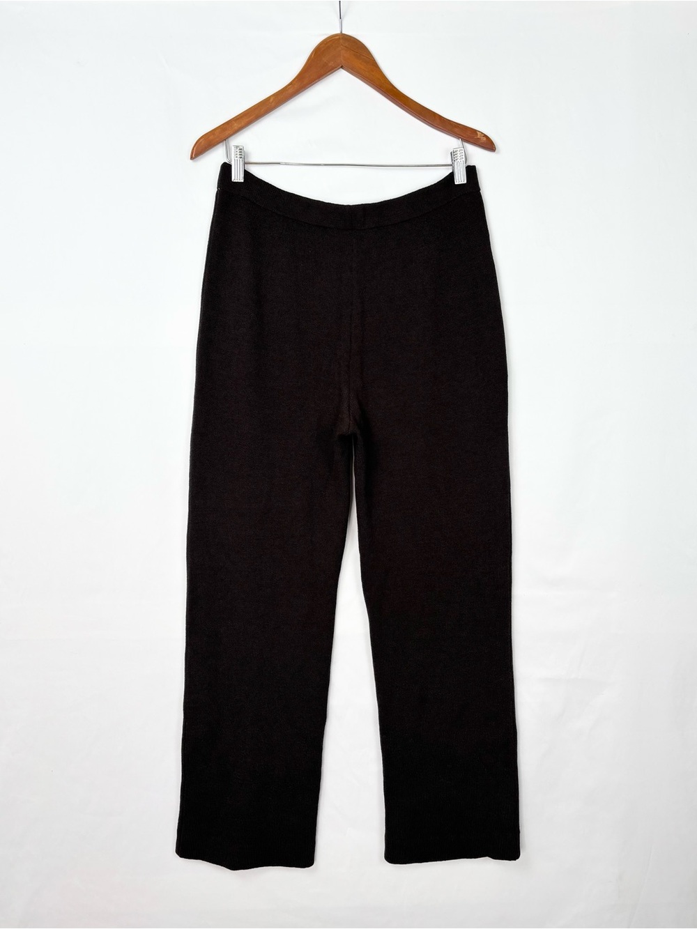 St John Collection Santana Knit Brown Straight Leg Size 12 - Picture 3 of 5
